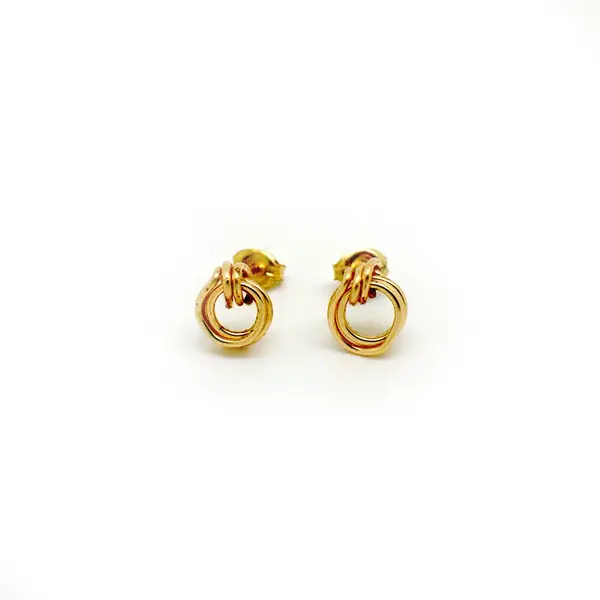 aphrodite gold stud earrings