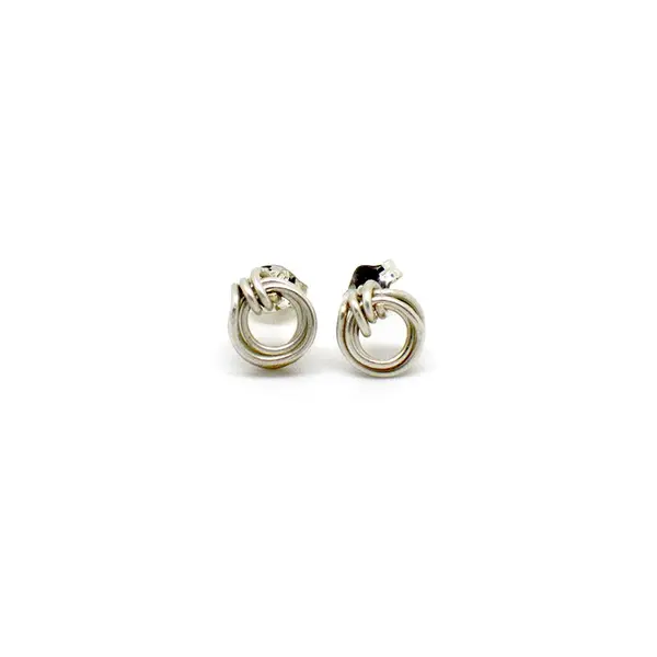 Aphrodite Silver Stud Earrings