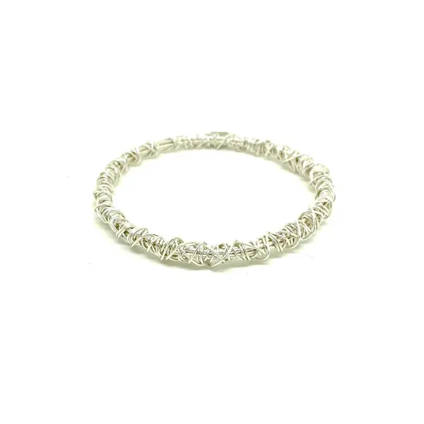 Aurora Silver Bangle