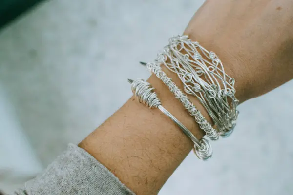 Aurora Silver Bangle - Image 3