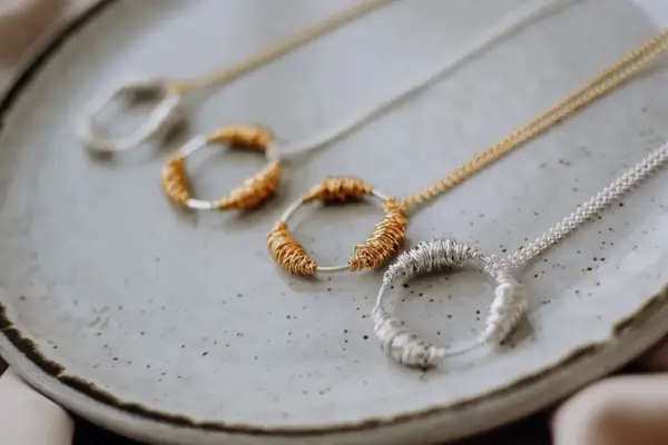 Juno Silver on Gold Necklace - Image 2