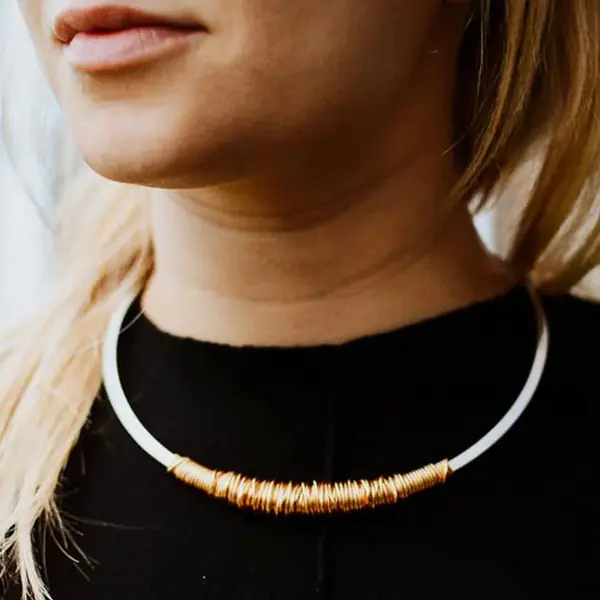 Juno Torque necklace silver - Image 2