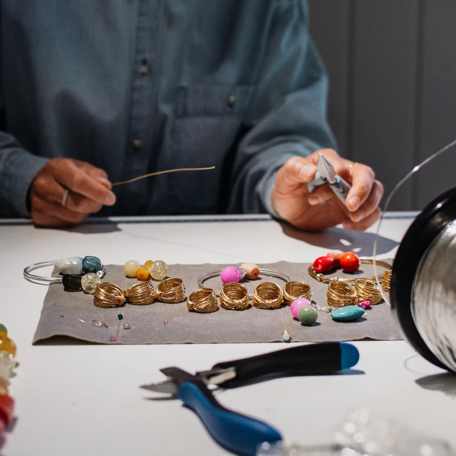 Beaded bangle workshop