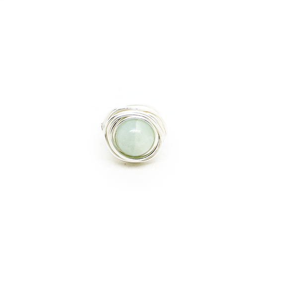 Amazonite Silver Cocktail Ring