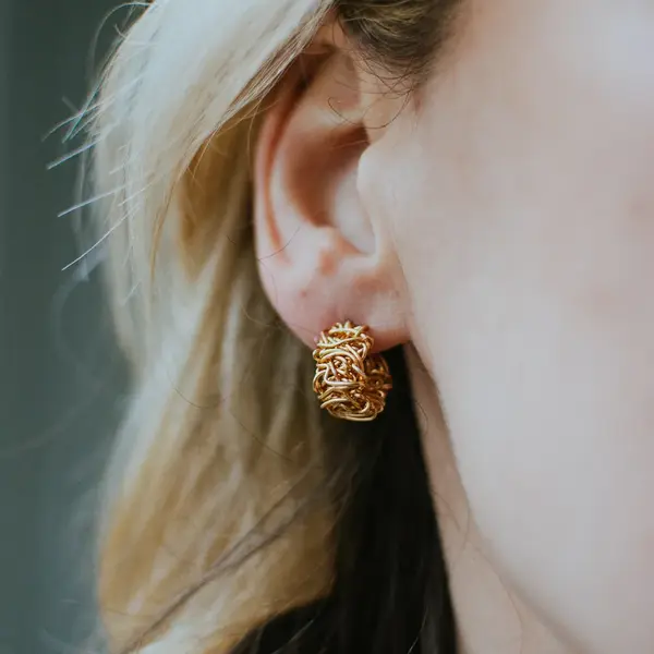 Doris Gold Earrings Mini - Image 2