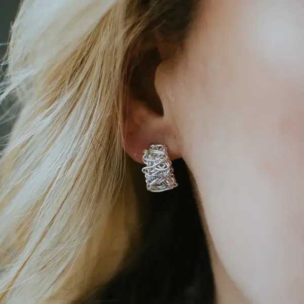 Doris Silver Earrings Mini - Image 3