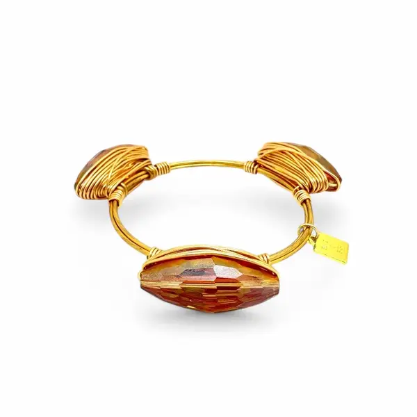 Orange Crystal Quartz Bangle