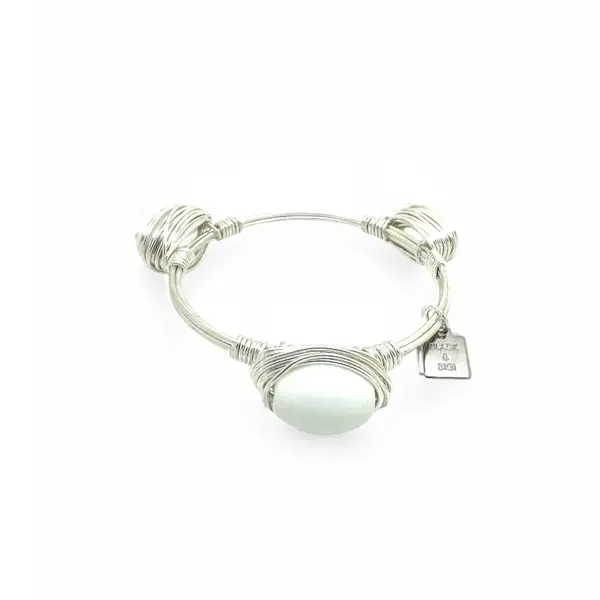 white jaDE BANGLE