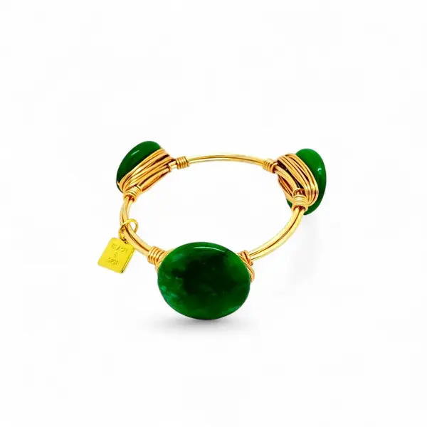 Green jade bangle