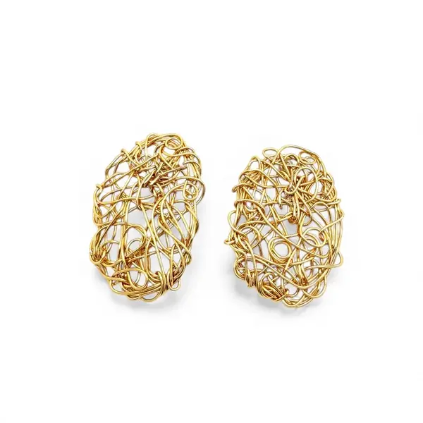 eris gold wire earrings