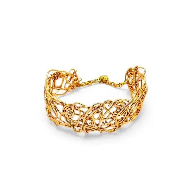 Eris Gold wire bracelet
