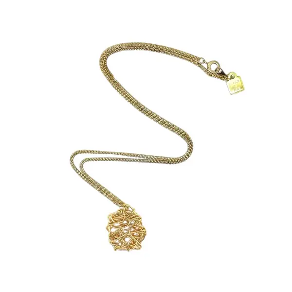 Eris Gold Wire Necklace