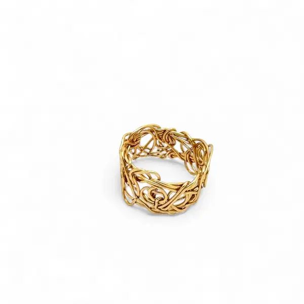 eris gold wire ring