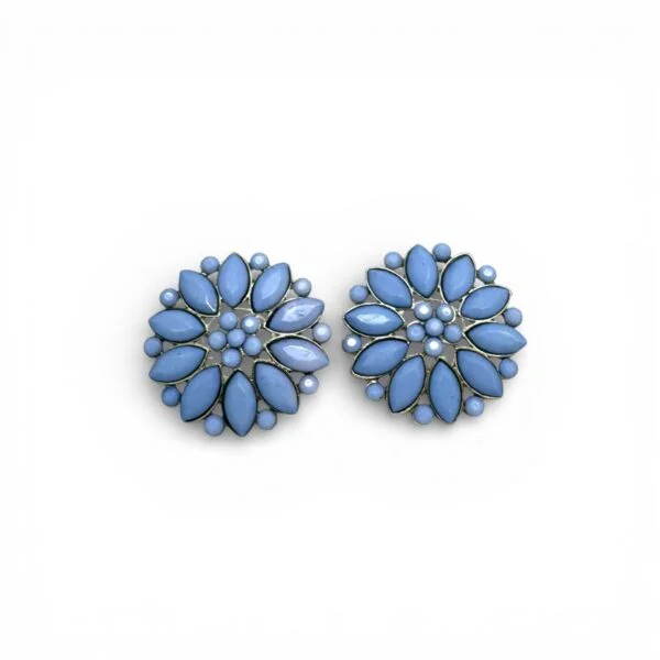 Cornflower Blue Statement Studs