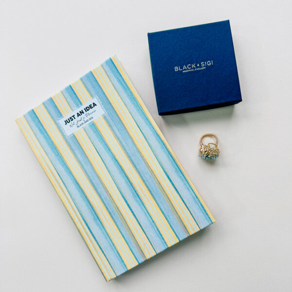 Not Just A Planner x Black and Sigi notebook and ring gift set | Cocktail Ring