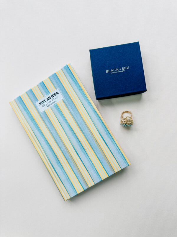 Not Just A Planner x Black and Sigi notebook and ring gift set | Cocktail Ring