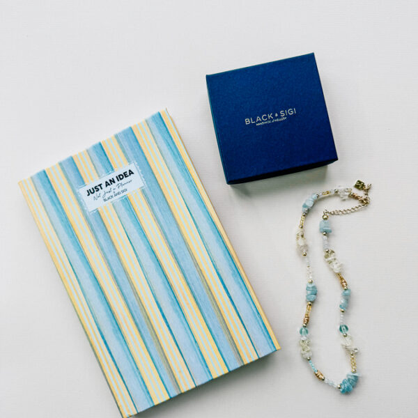 notebook and necklace gift set