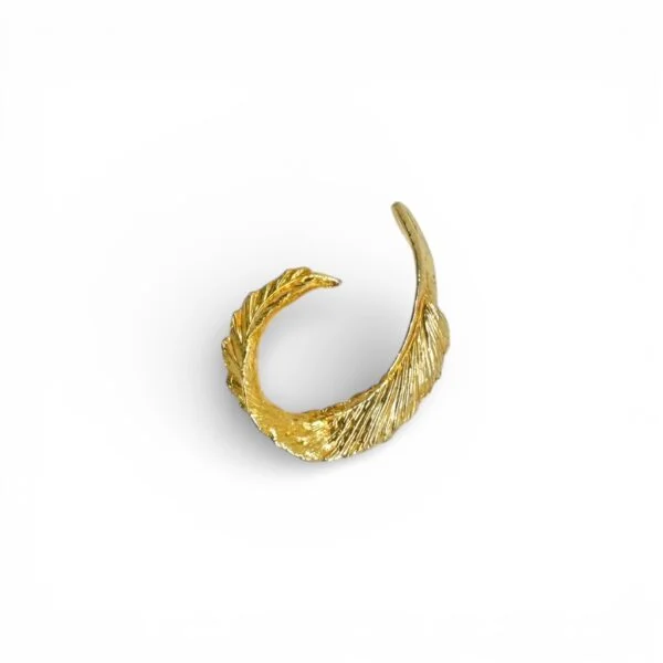 Vintage Gold Leaf Brooch