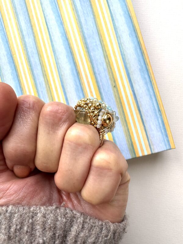 Not Just A Planner x Black and Sigi notebook and ring gift set | Cocktail Ring - Image 4