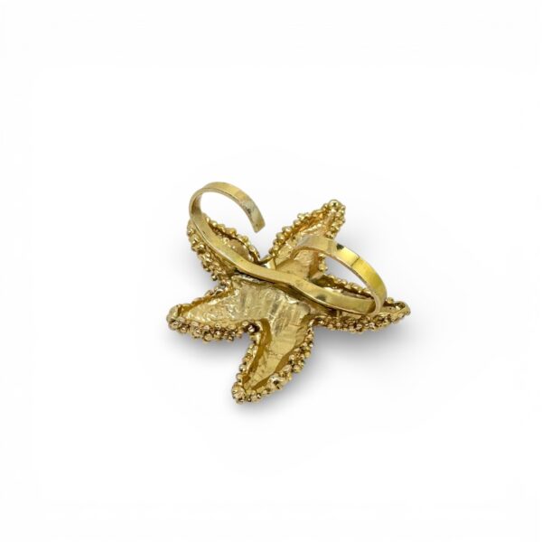 Gold Star Fish Double Ring