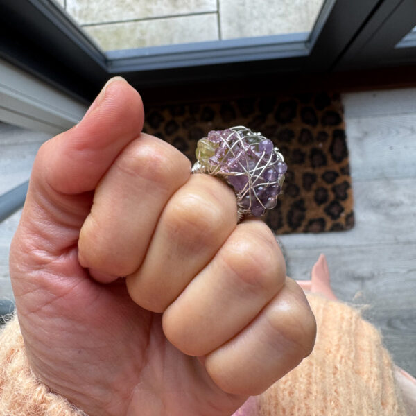 Statement Cocktail Ring | Amethyst Lilac - Image 4